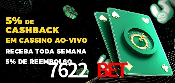 Promoções do cassino ao Vivo 7622 Bet